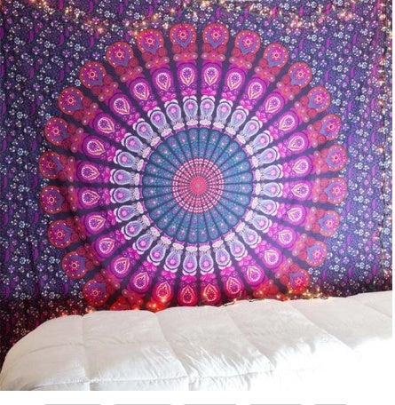 Mandala Glow – Bohemian Wall Tapestry