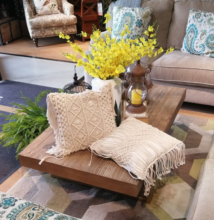 Woven Elegance Cotton Cushion Set
