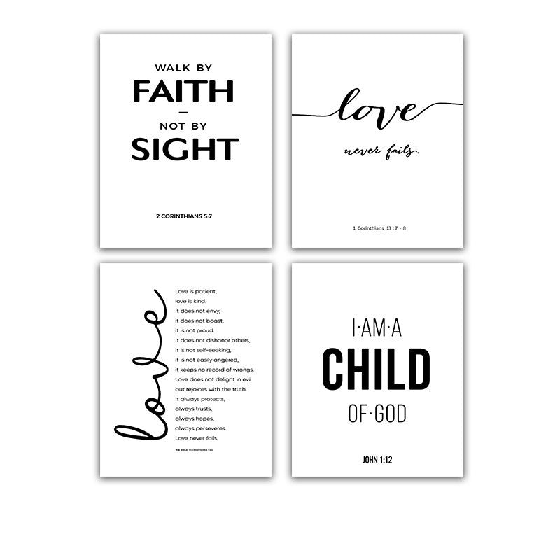 Faith & Love Wall Art Set