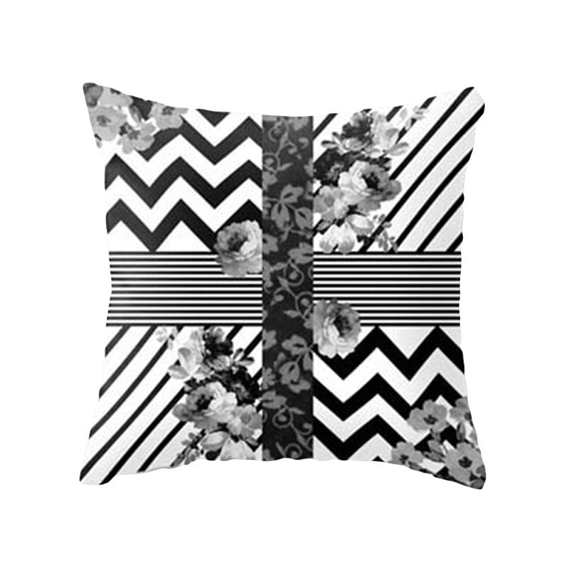 Nordic Luxe Geometric Cushion Cover