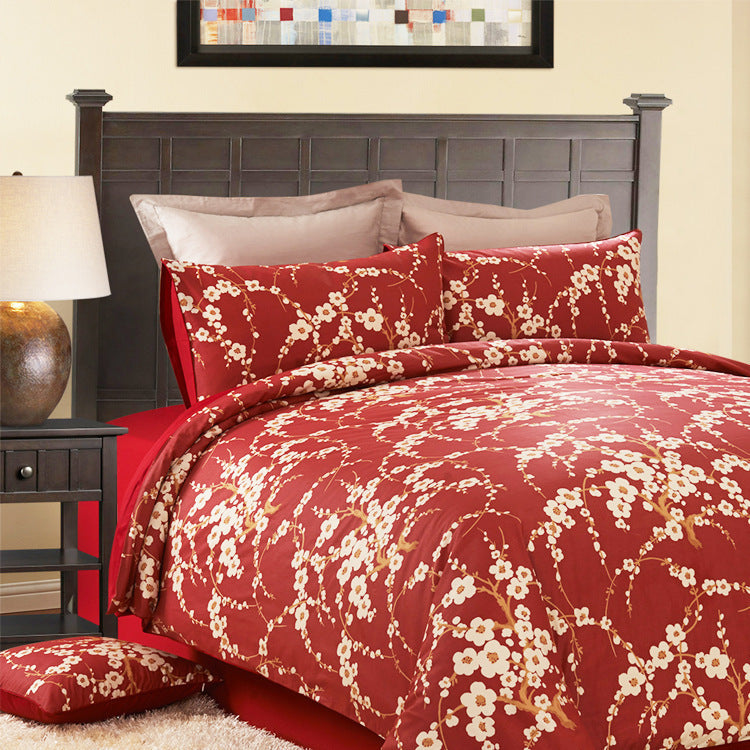 Blossom Breeze – 100% Cotton Floral Printed Sheet Set