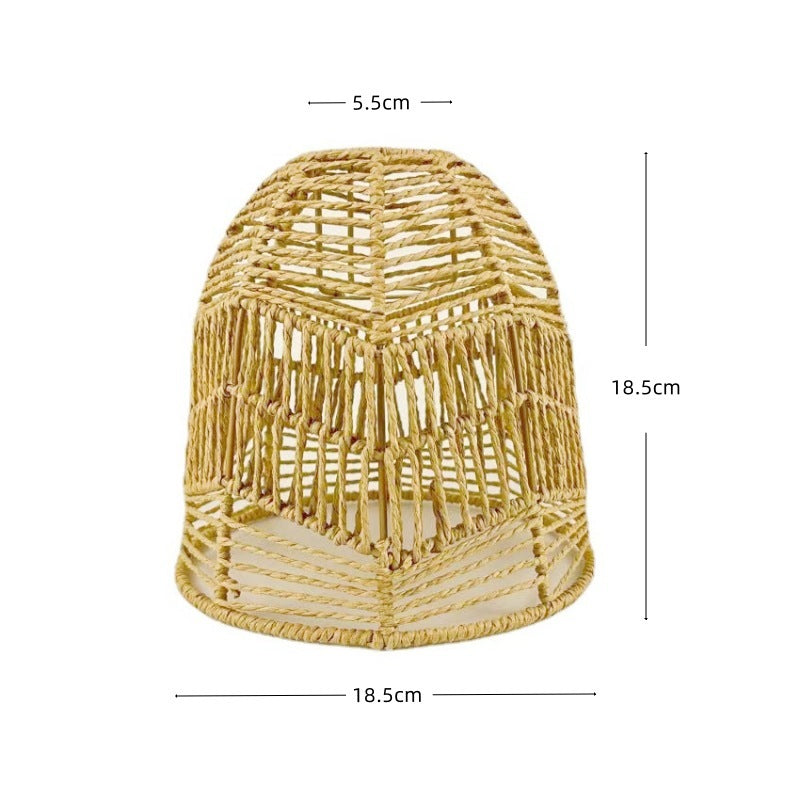 TerraGlow Woven Pendant Lamps – Handcrafted Paper String Shades