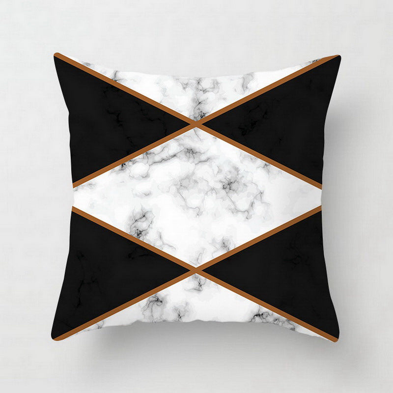 Nordic Luxe Geometric Cushion Cover