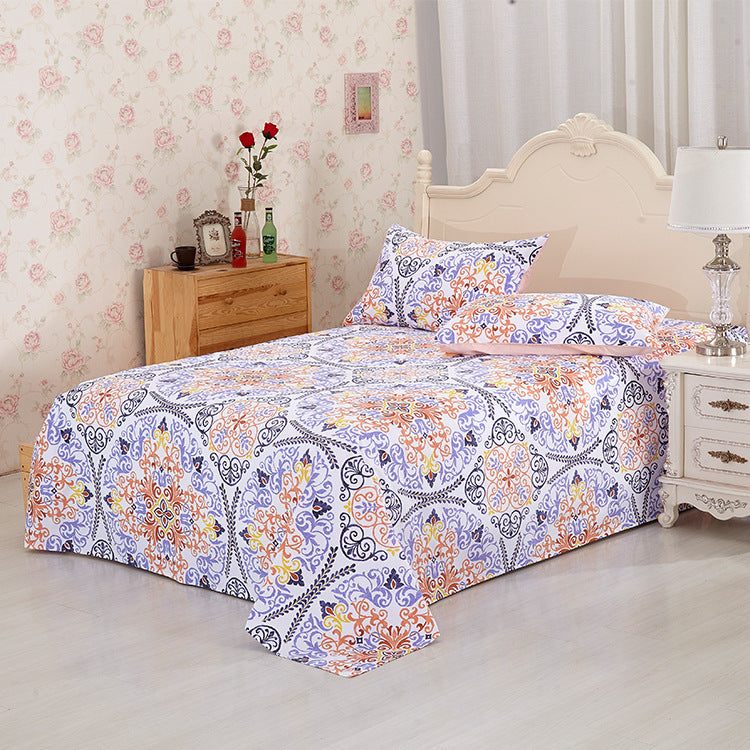 Blossom Breeze – 100% Cotton Floral Printed Sheet Set