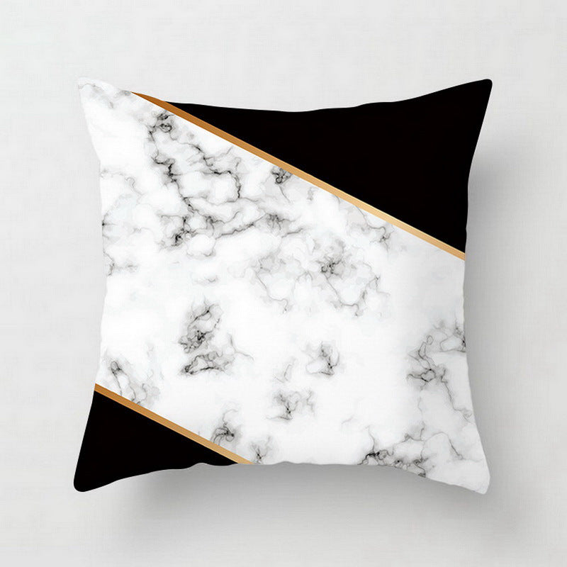 Nordic Luxe Geometric Cushion Cover