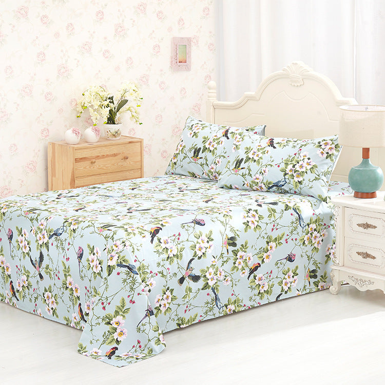 Blossom Breeze – 100% Cotton Floral Printed Sheet Set