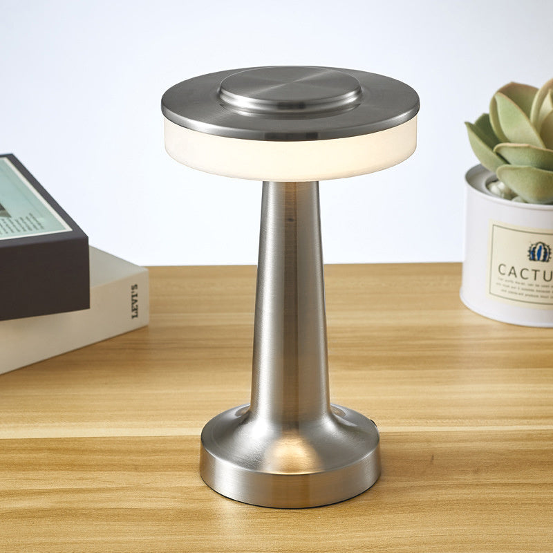 LumiAura™ Rechargeable LED Table Lamp – Touch-Control with 3-Color Dimming