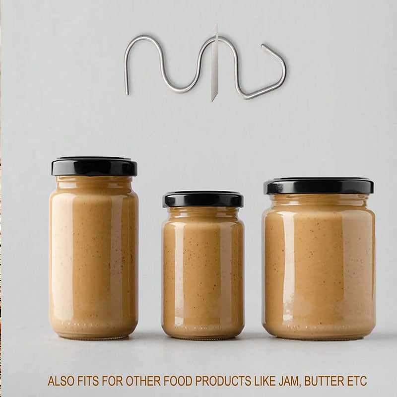 Stainless Steel Peanut Butter Stirrer- Oil Separation Mixer Tool