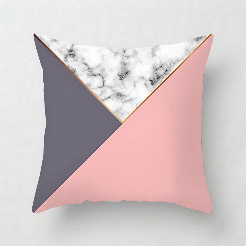 Nordic Luxe Geometric Cushion Cover