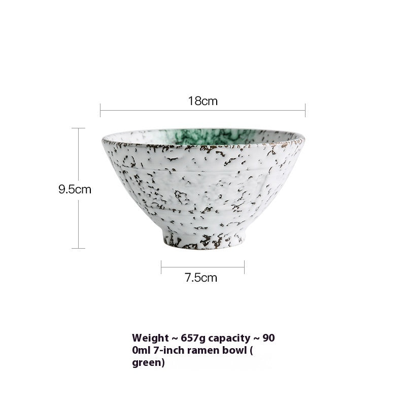 Arashi Hand-Painted Porcelain Soup Bowl