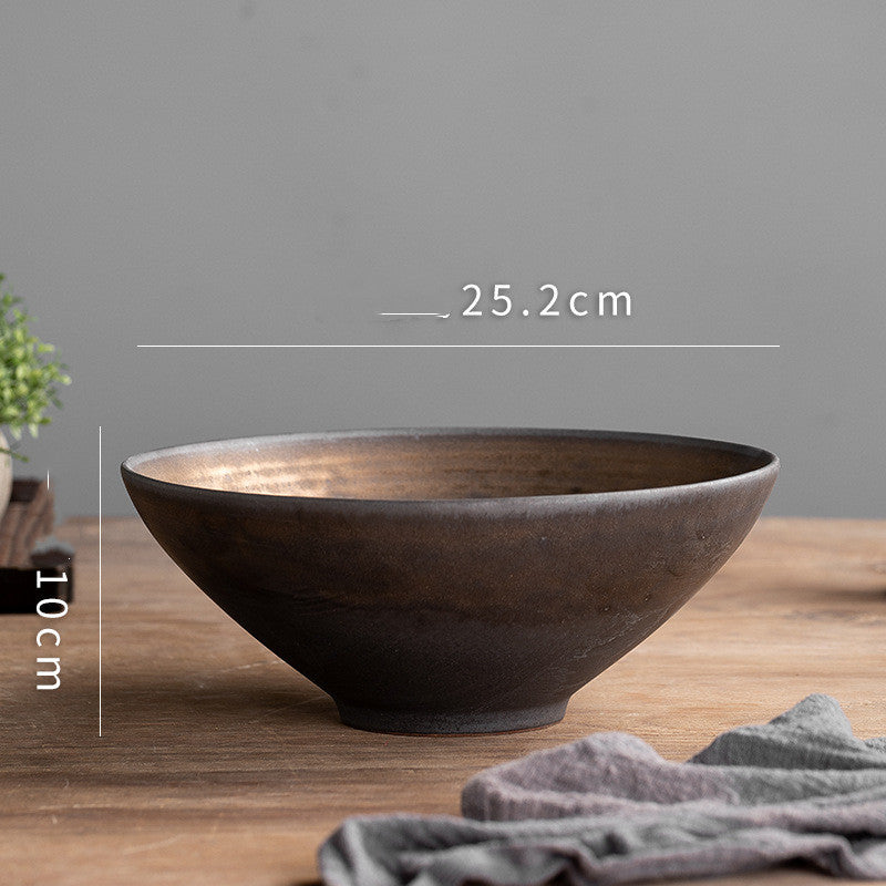 Japanese-Inspired Porcelain Ramen & Salad Bowl – Vintage Ceramic Serving Dish