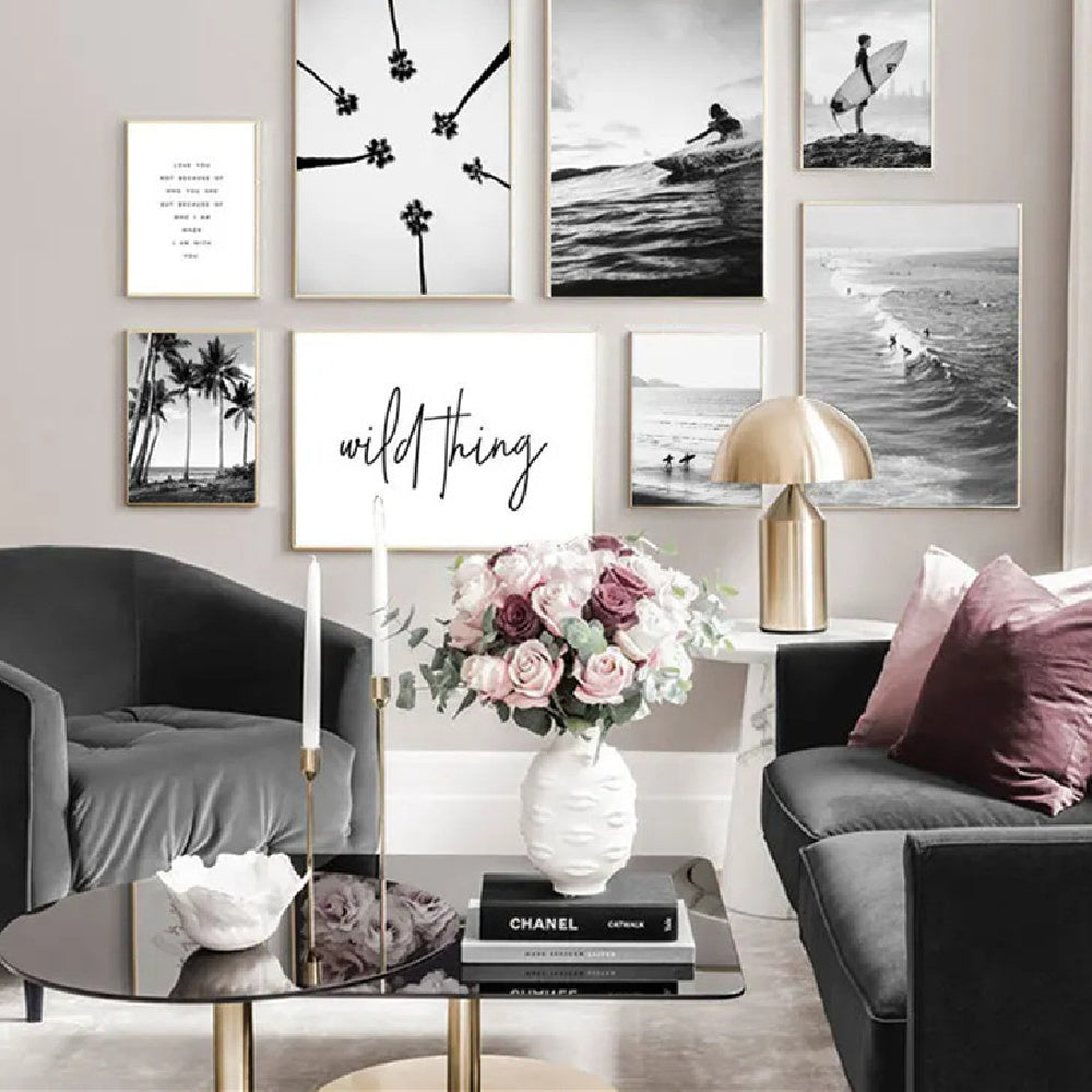 Monochrome Serenity Gallery Wall Set