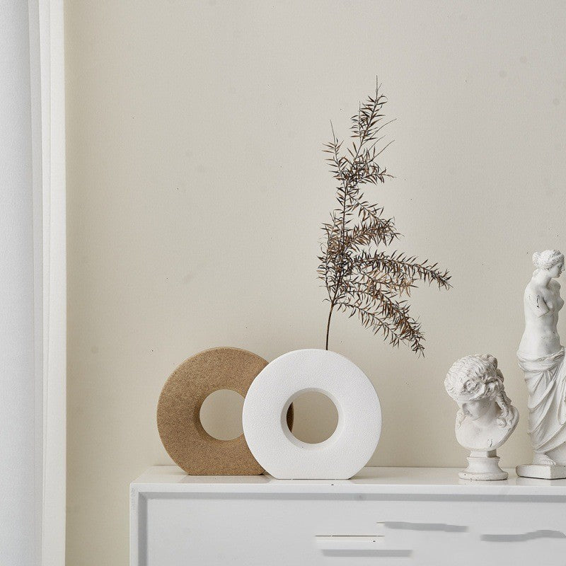 Luna Ring Ceramic Vase Collection