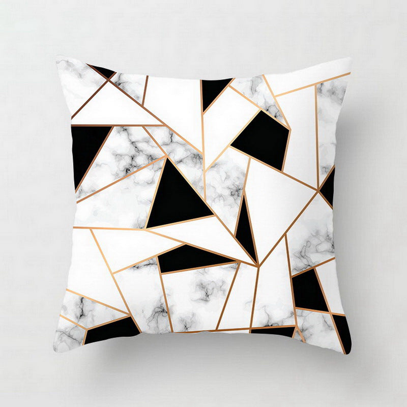 Nordic Luxe Geometric Cushion Cover