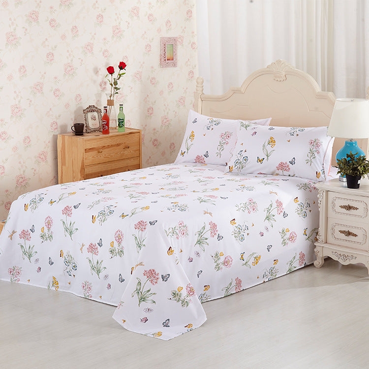 Blossom Breeze – 100% Cotton Floral Printed Sheet Set