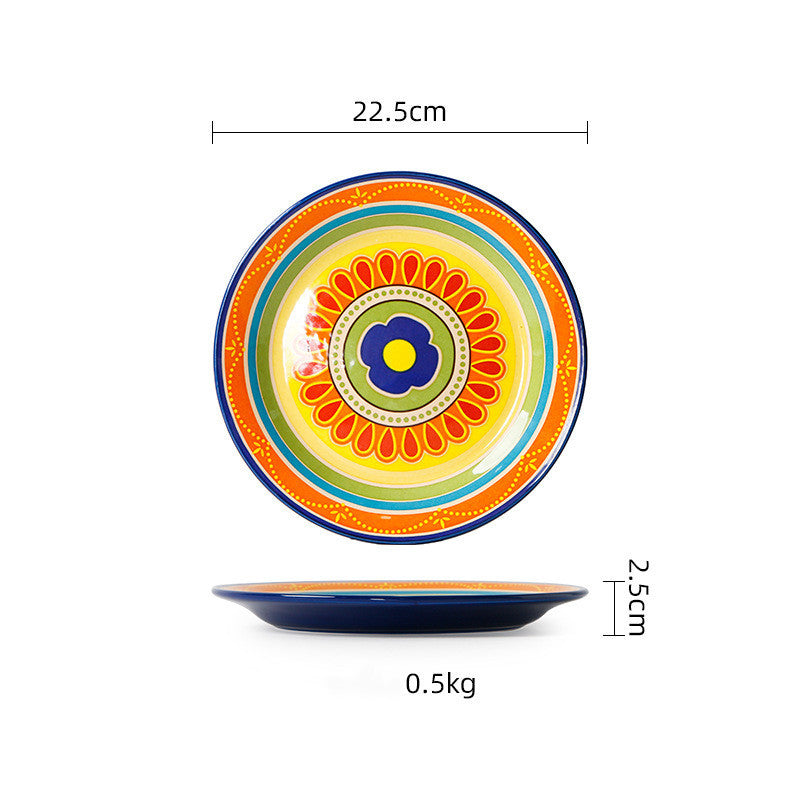 Fiesta Bloom Hand-Painted Ceramic Bowl & Tableware Collection