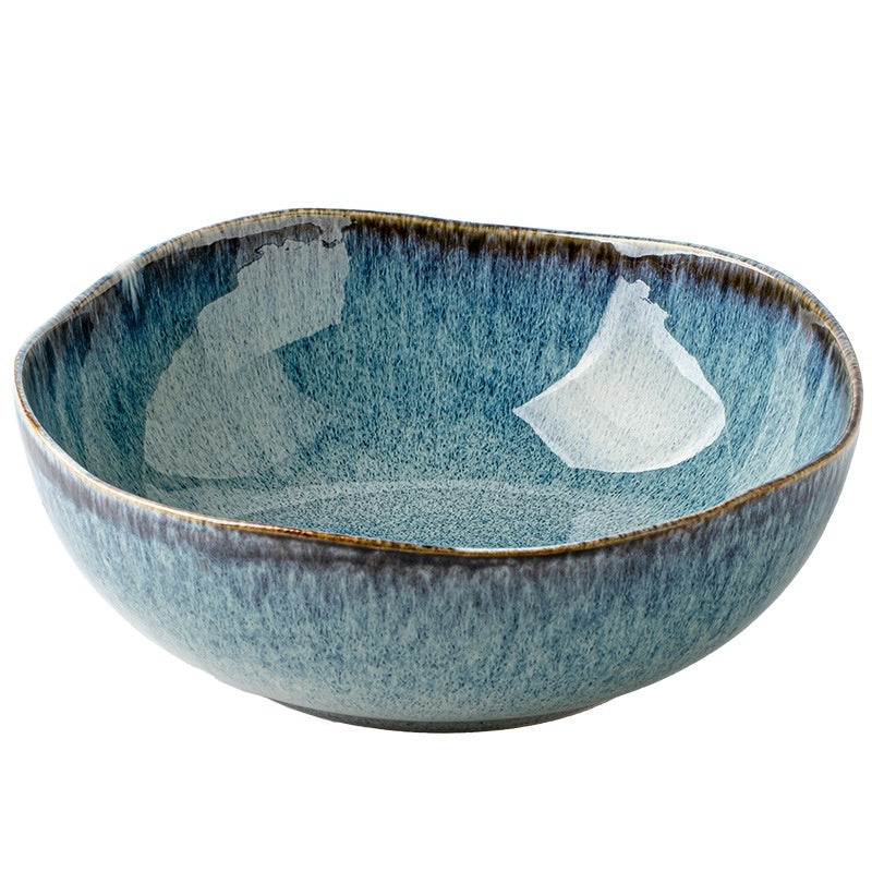Ocean Glaze – Irregular Ceramic Bowl & Plate Collection