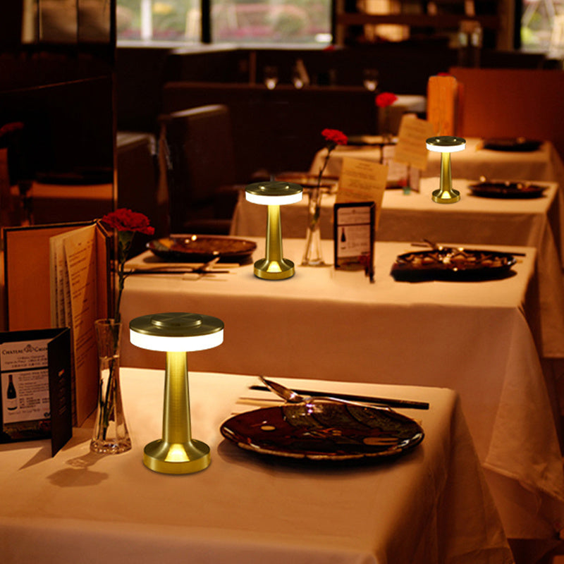 LumiAura™ Rechargeable LED Table Lamp – Touch-Control with 3-Color Dimming