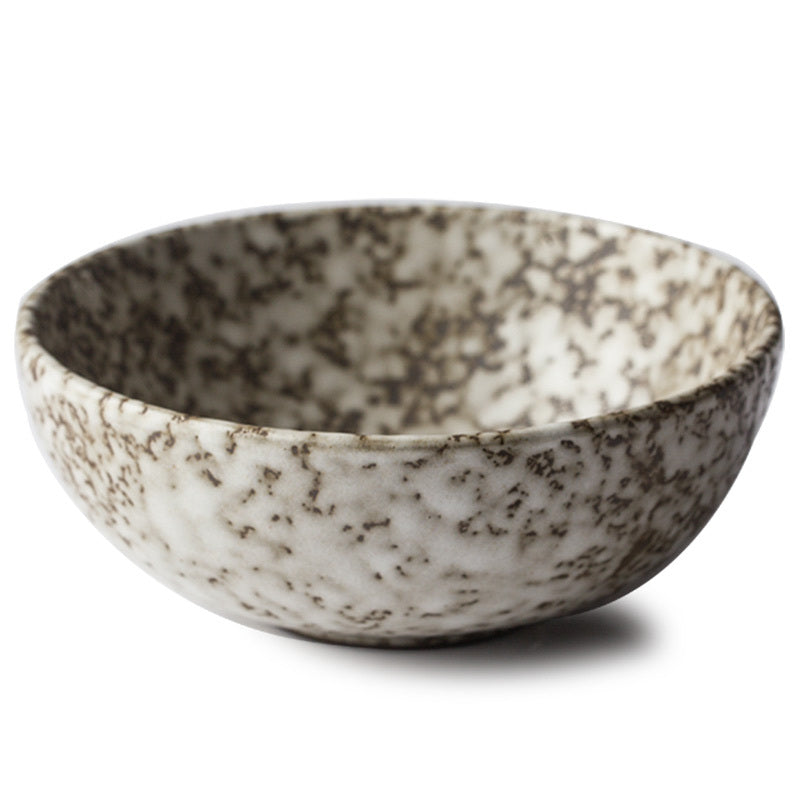 Snow in Stone – Glazed Ceramic Salad Bowl