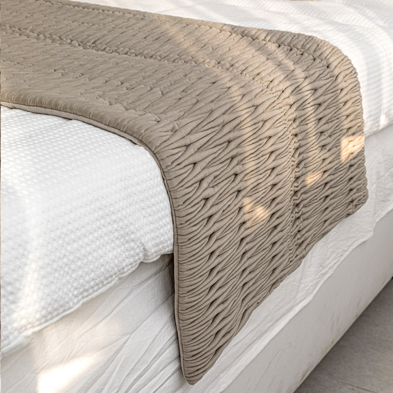Modern Minimalist Bed Runner and Pillow cover
