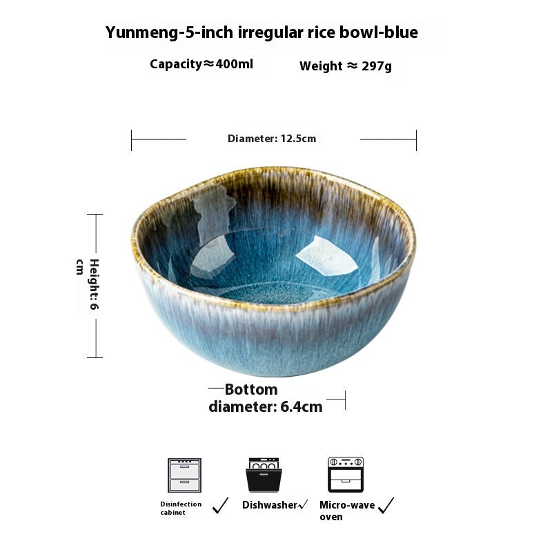 Ocean Glaze – Irregular Ceramic Bowl & Plate Collection