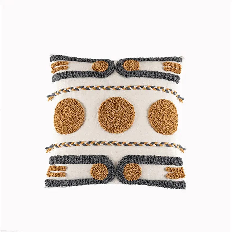 Hand-Tufted Geometric Loop Cushion Cover D by Simple Homes