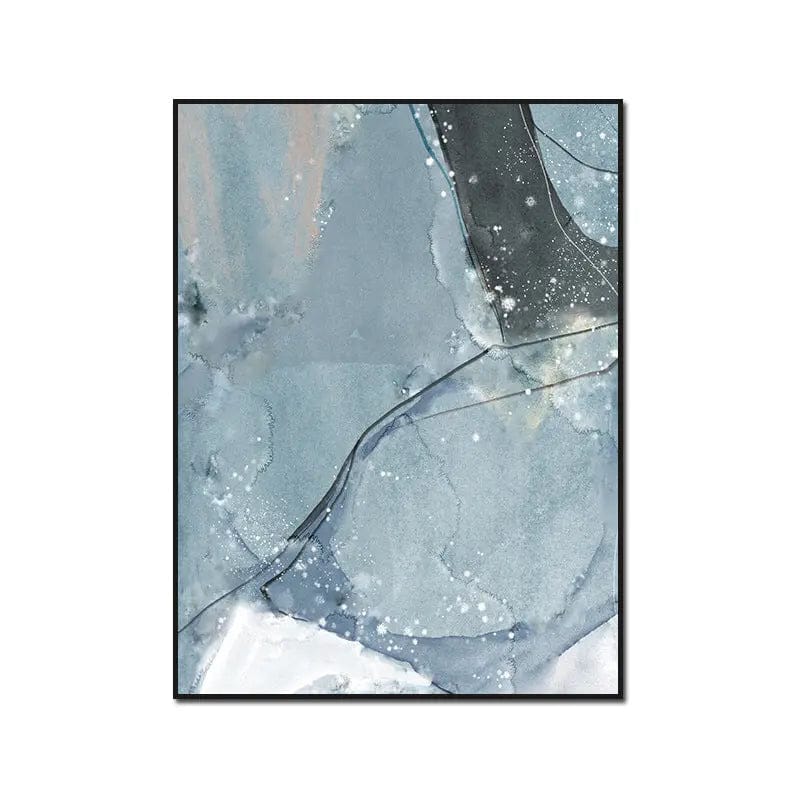 Modern Watercolor Wall Art – Abstract Canvas Print Blue / H / 10x15cm by Simple Homes