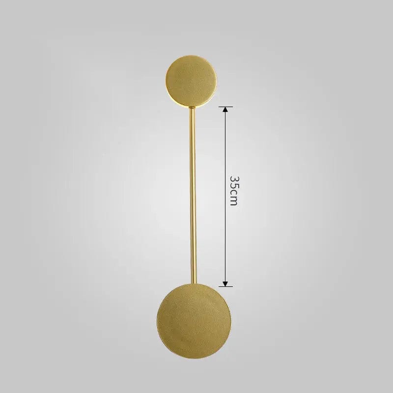 Nordic Minimalist Iron Wall Lamp – Tricolor Modern Accent Light Gold single head by Simple Homes