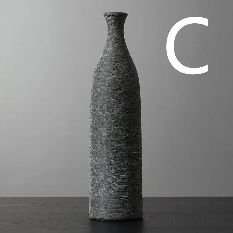 Solaro Ceramic Vases – Minimalist Tall Silhouettes C by Simple Homes
