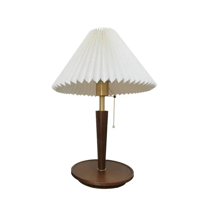 Walnut Japanese Style Lamp Brass / 220V US by Simple Homes