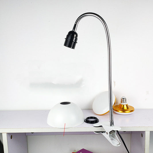 FlexiLite™ Clip-On Desk Lamp – Adjustable Arm with Semicircle Cover