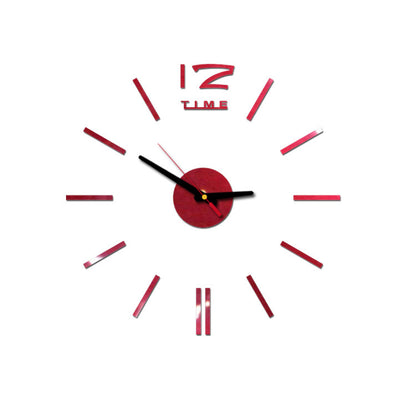 DIY Acrylic Mirror Wall Clock – 3D Sticker Clock for Home & Office (40cm)