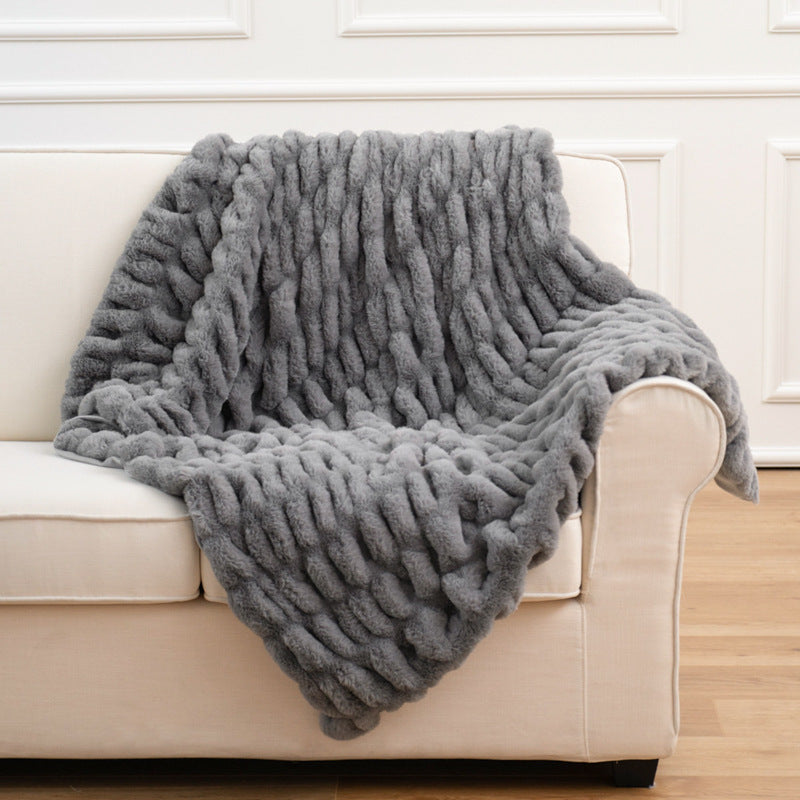 VelvetNest Faux Fur Throw Blanket