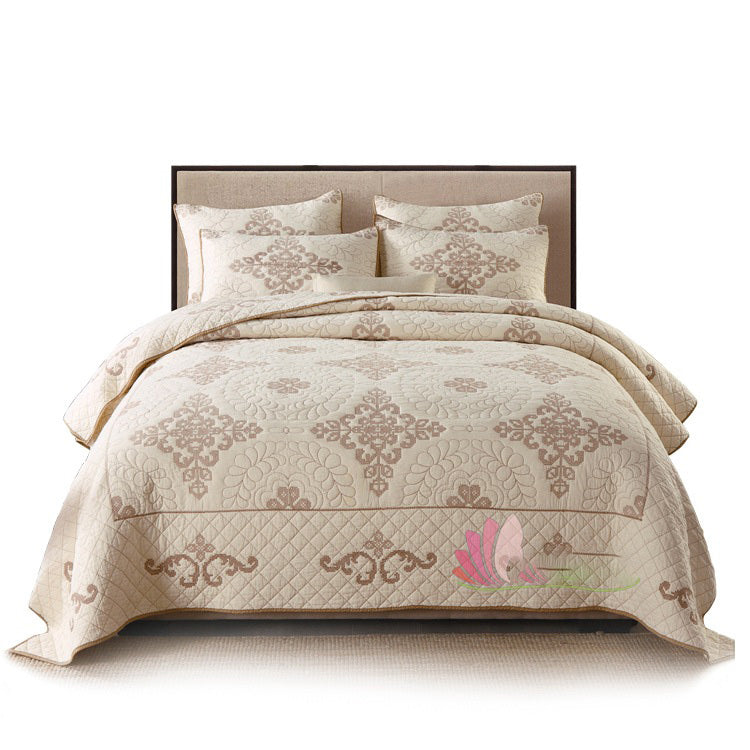 Château Cotton – 3-Piece Quilted Bedspread Set