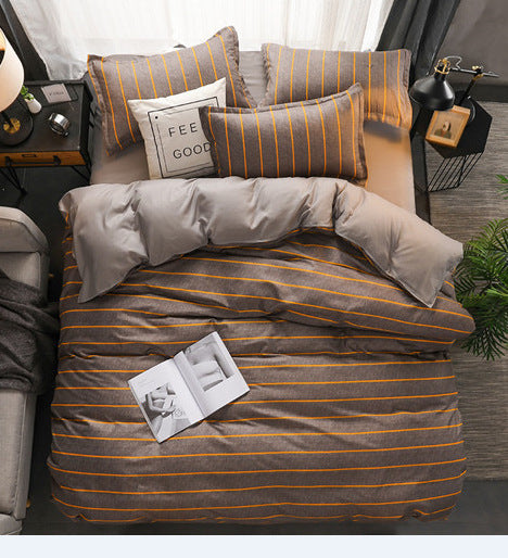 Urban Grid – 3 or 4-Piece Soft Cotton-Blend Bedding Set