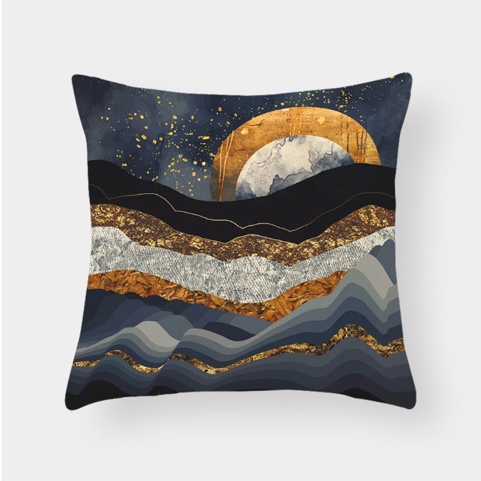 Scenic Landscape Decorative Cushion Cover – Boho Modern Pillowcase