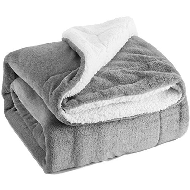 CloudSoft Luxe – Reversible Fleece Throw Blanket (130×160 cm)