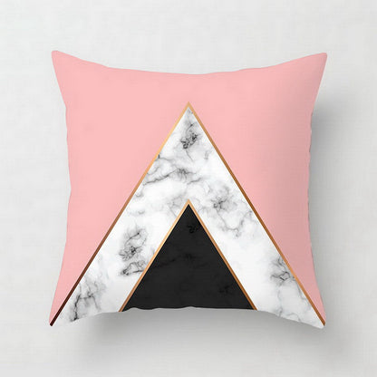 Nordic Luxe Geometric Cushion Cover