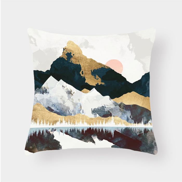 Scenic Landscape Decorative Cushion Cover – Boho Modern Pillowcase