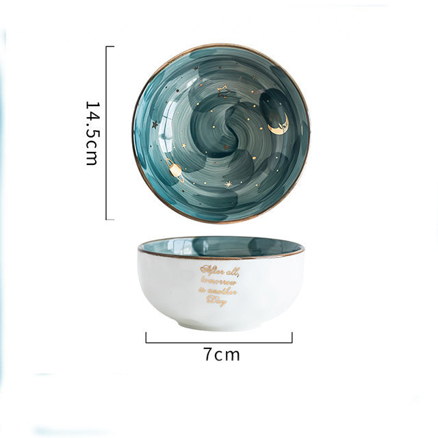Celeste Ceramic Bowl Set-Galaxy Inspired Design
