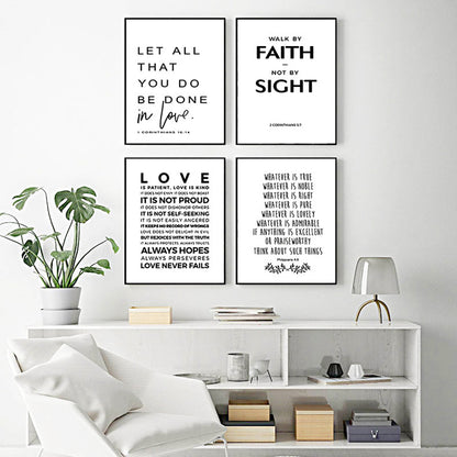Faith & Love Wall Art Set
