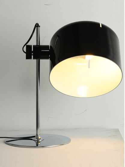 LumoArc™ Minimalist Black & White Table Lamp – Modern Living Room Accent