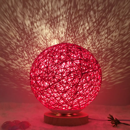 LunaGlow Rattan Sphere Lamp