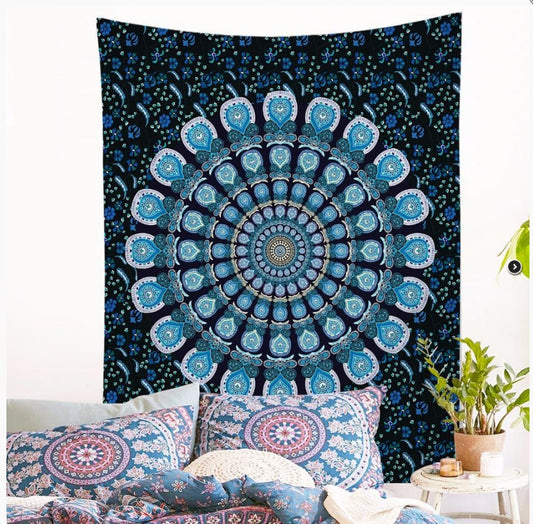 Mandala Glow – Bohemian Wall Tapestry