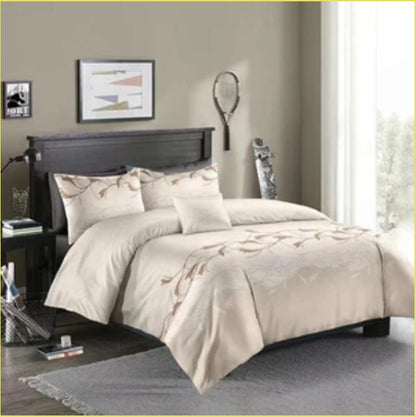 Rustic Charm Three-Piece Floral Bedding Set