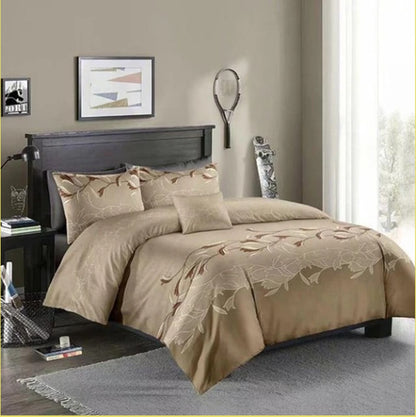 Rustic Charm Three-Piece Floral Bedding Set