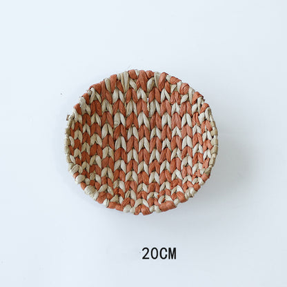 SunRipple Woven Straw Wall Art – Geometric Boho Wall Decor