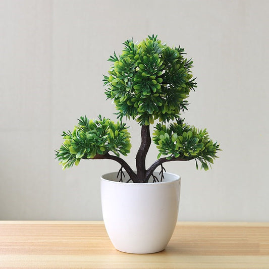 Zen-Style Artificial Bonsai Tree-Realistic Home Accent
