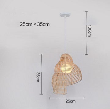Woven Whisper™ Rattan Pendant Light