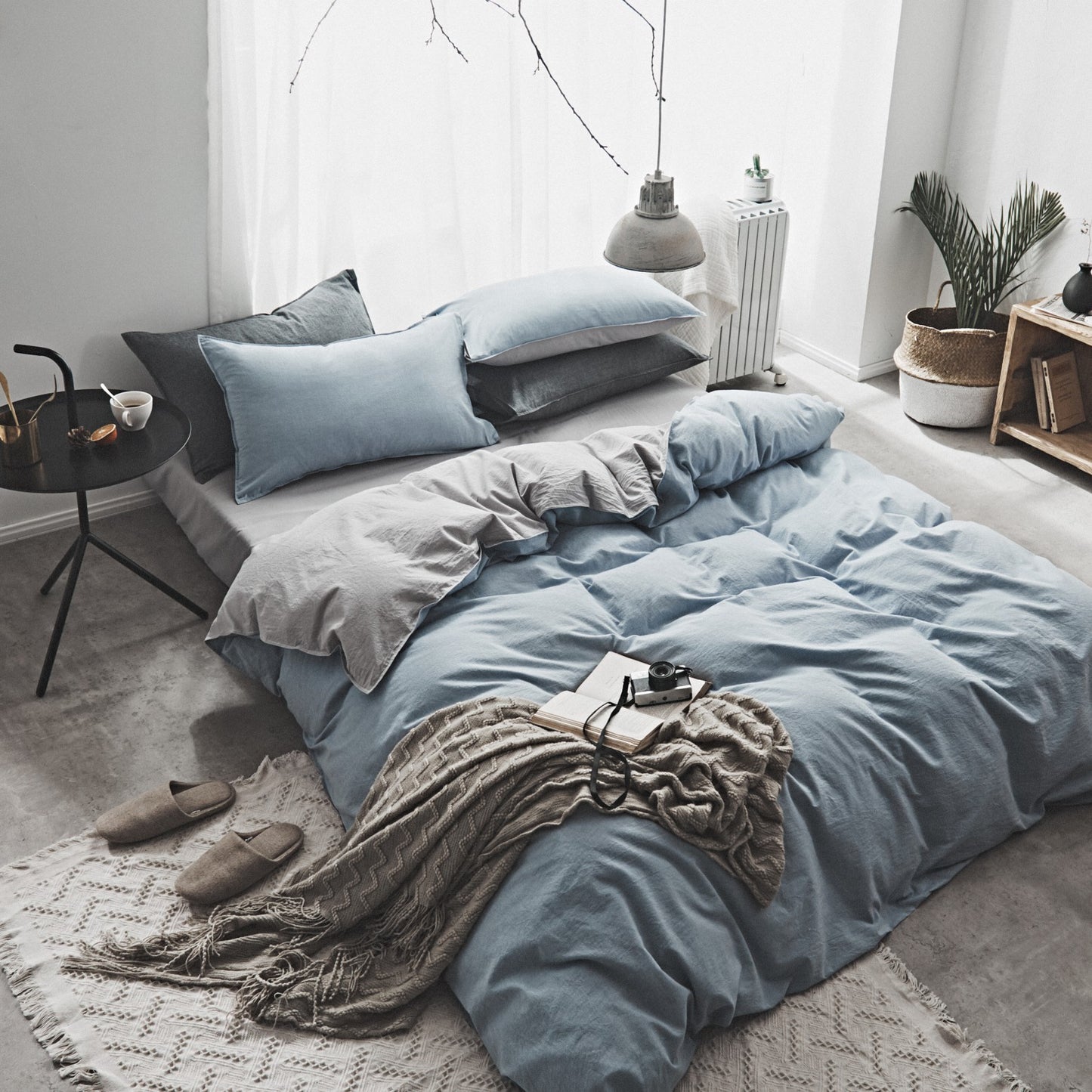 PureHaven Washed Cotton Bedding Set